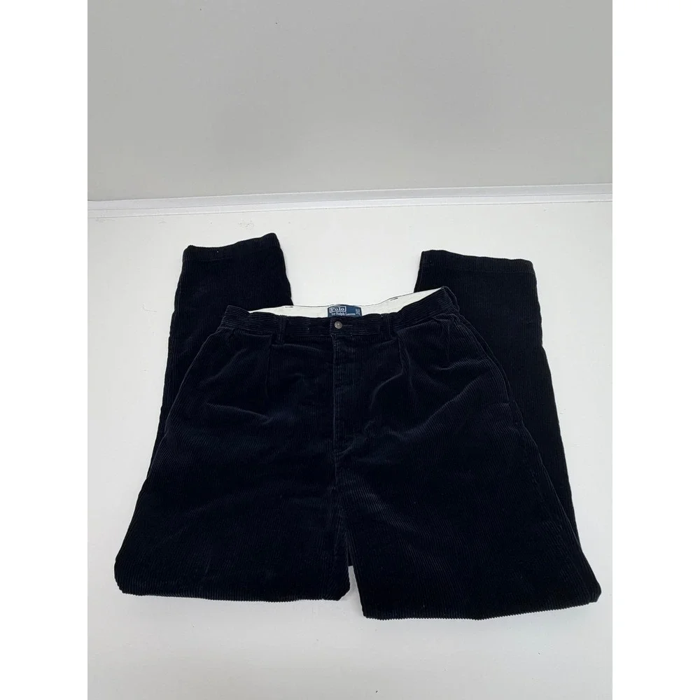 Polo Ralph Lauren Andrew Pant Navy Blue Corduroy Pants Men's Size 36x32